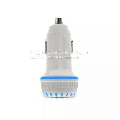 LED Display Quick Charge 5V 2.4A 18W Mobile Phone Plastic USB Car Charger photo-5
