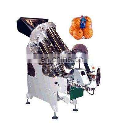 Factory Automatic Nylon Mesh Net Bag netting knitting packing Packaging Machine for orange, lemon, citrus, apple, garlic, onion