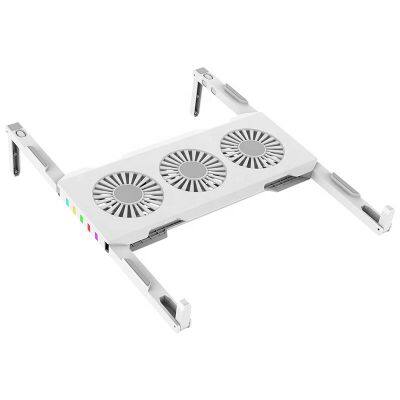 Desk 3 Cooling Fan Adjustable Foldable Laptop RGB Stand for Mac Air Pro for HP Computers Portable Computer Folding Bracket photo-4