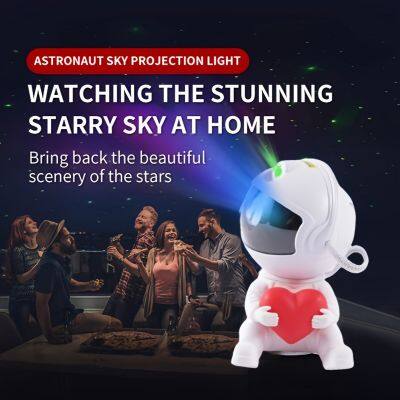 Love Astronaut Light Projector Starry Sky Projector Lamp Portable Remote Control Galaxy Night Light For Children photo-3
