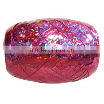 2mmx20m HOLOGRAPHIC Curly Ribbon Egg/Glitter Matellic Ribbons For Christmas