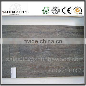Antique Solid Engineered Smoked Oak Wood Flooring& Natural Oak Parquet Floors photo-2