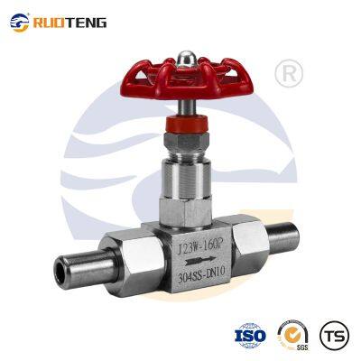 [RUOTENG]  J23W Heavy Duty High Pressure Stainless Steel 304 Welded Globe Valve/ Neelde Valve
