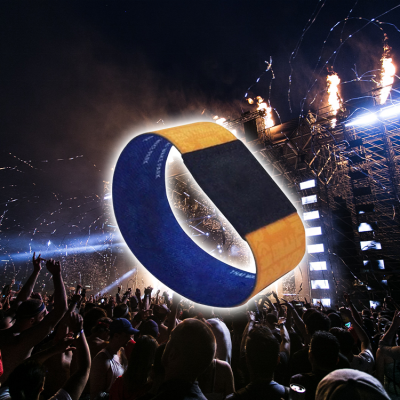 RFID Wristband Ultralight EV1/C Event Festival Club Concert RFID Woven Fabric 13.56Mhz Activity Concert NFC Wristbands