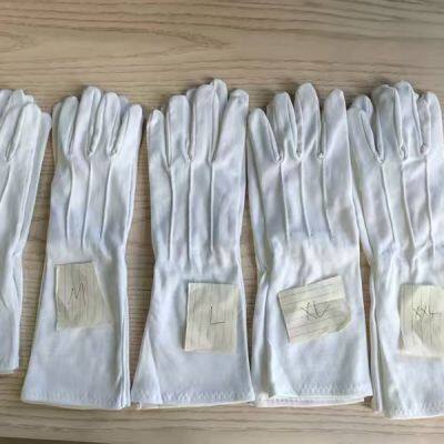 White Cotton Santa Clause Cotton Gloves Extra Long Santa Gloves
