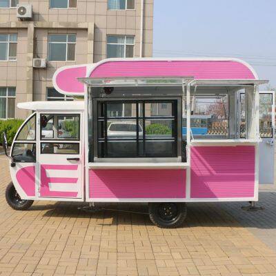 Hot Selling Cheap Low Price Electric Three Wheels Mobile Food Cart Street Snack Cart Ice Cream Cart Vending Car for Sale