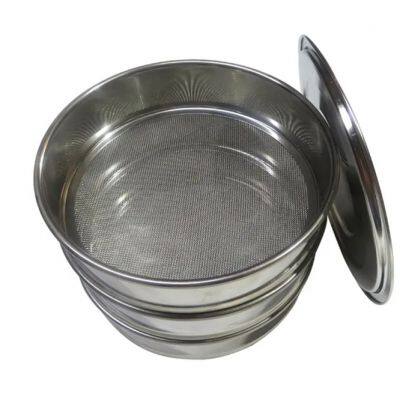 Metal Sieve Used for Separating and Crushing Lumps in Dry Ingredients Such As Flour photo-4
