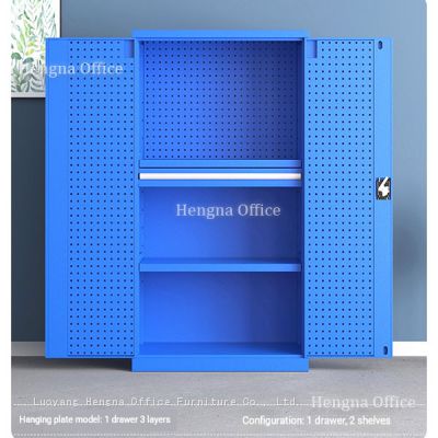 Heavy Duty Industrial Tools Cabinet TC-I237 with High-Capacity Organization and Square Hole Pegboard Doors for Automotive 4S Repair Shop