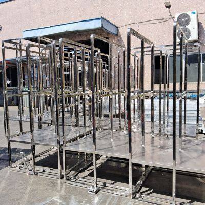 Standard-Compliant Metal Container Trolley for Warehouse Operations