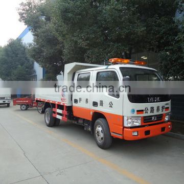 dongfeng 5 ton mine tipper truck 4x2 wheel drive double row dump truck