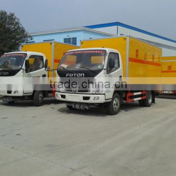 2015 hot sale Foton 4x2 fireworks truck,small civil explosive car