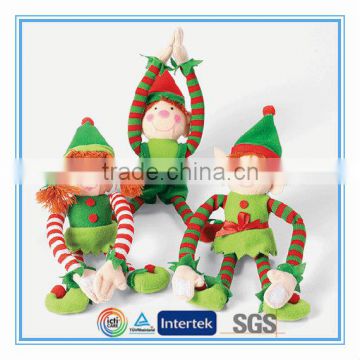 Cheap price custom plush christmas elf