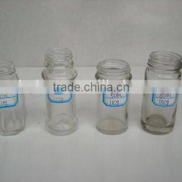 50ml empty clear sauce glas bottle for sale