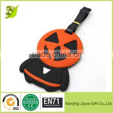 Custom silicone luggage tag ,pumkin luggage tag