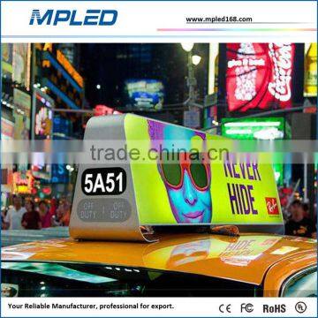 Round shape/curved shape/arc shape taxi mobile led baord bend to any shape