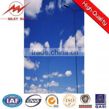 high way Galvanized folding 10 meters lighting pole for sale