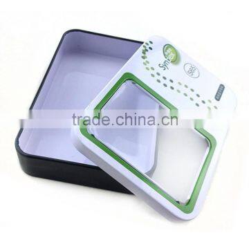 Rectangular Printed Metal Tin Can With Window photo-4