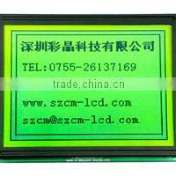 160X160 graphical lcd display module with STN yellow green