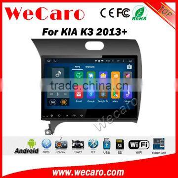 Wecaro WC-KC1053 10.2 inch android 4.4/5.1 car dvd gps for kia k3 android multimedia With Wifi 3G GPS Radio RDS navigation