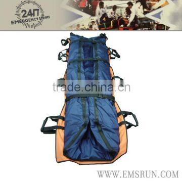 Vacuum inflatable rescue mattress stretcher