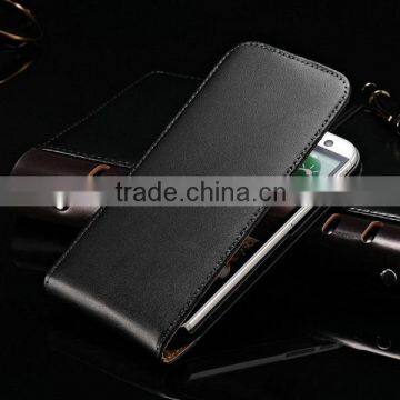 China Factory Direct Quality Guaranteed Genuine Leather Flip Cover Phone Case Smart Mobile Phone Pouch Bag for HTC One M8