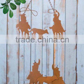 Garden Decoration_Metal Outdoor Scenic Chime_Team Roping