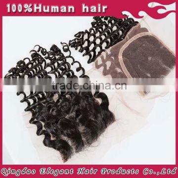 6A grade hot sale comfortable body wave brazilian silk base closure