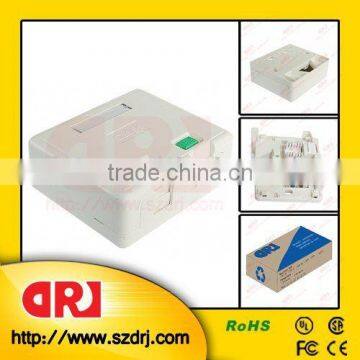 two ports rj45 wall mounted box