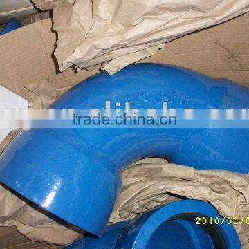 Socket bends for ductile iron pipe fitting