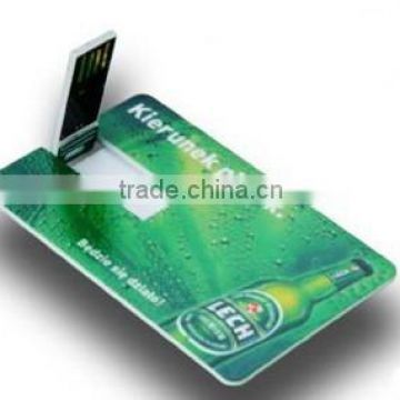 custom printing promotional gift credit card 1gb usb flash drive