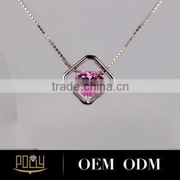 14K Fashion Necklace White Gold Pendant Sets in Dubai