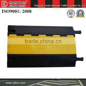 Hard rubber cable protector humps