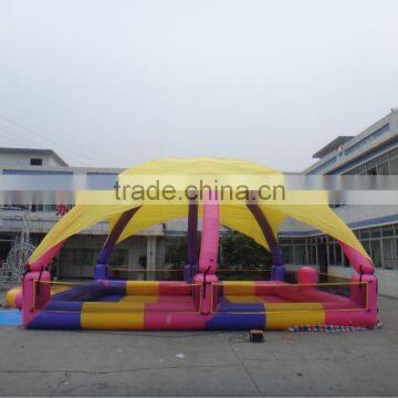 inflatable pool with tent