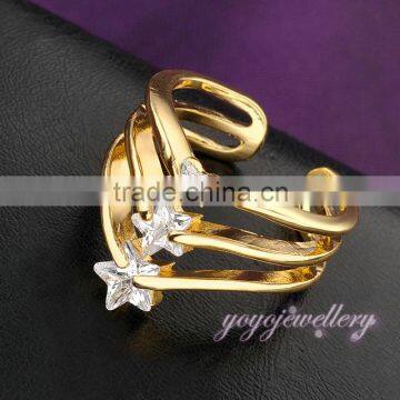 Wholesale saudi gold jewelry dubai ladies finger gold ring design