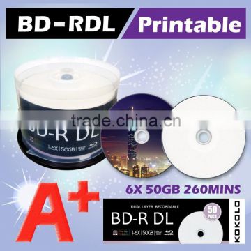 Taiwan A+ 50GB BD-R, inkjet media, bluray disc printable surface