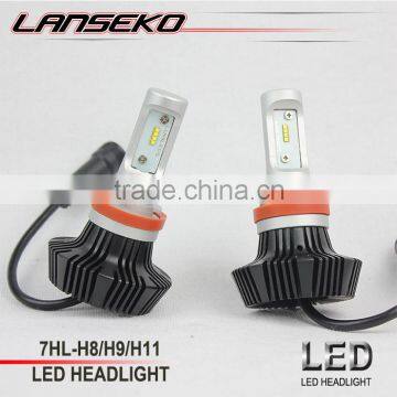 Fanless led car light bulb H9 waterproof ip65 G7 led car headlamp