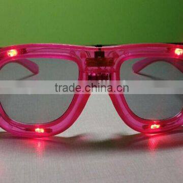 LED Light Up Lighting Party Clown Glasses Glowing Flashing Eye Glassess