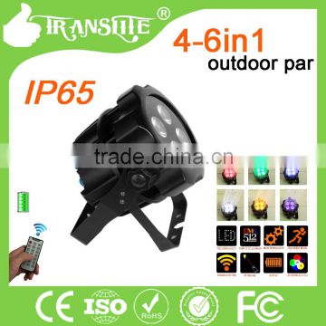 Wireless DMX512 Battery Operated Outdoor Stage Light 4PCS RGBWA UV Small Lighting Fixture LED Outdoor Wall Lights 110V 220V