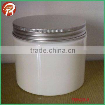 400ML PET plastic cream jar with aluminum cap TBNCB-6