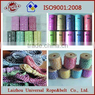 High quality colored cotton bakers twine rope for sale