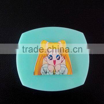 cartoon shape colorful contact lens case/gift