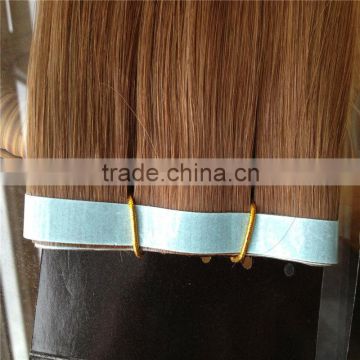 2014 hot selling top quality weft pu glue virgin tape hair extensions