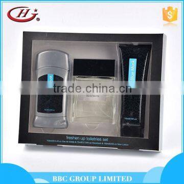 Wholesale custom Men's Range Man Suit skin care set brand perfume