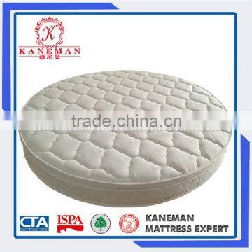 2016 China Wholesale Most Popular King Euro Pillow Top Pocket Spring Round Bed Mattress