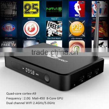 T8 PRO Quad core S812 box with cor-tex A9 arm XBMC Miracast bluetooth 3 usb ports