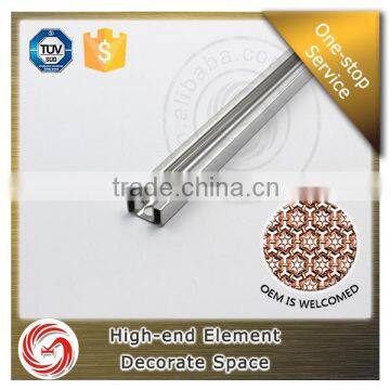 Professional manufacture polish stainless steel tile listello for decora