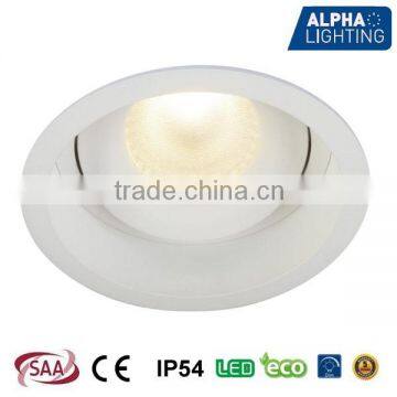 IP Rated Adjustable Dimmable Anti-glare Deep 13W COB LED Downlight