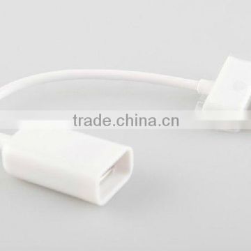 USB female otg to 30pin adapter cable for samsung usb otg for galaxy tab 10.1