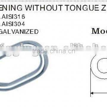 Carabiner Manufacture Stainless Steel Aisi 316 304 Rope Shortening Without Tongue Zind Plated Cheap Price New China Products photo-4