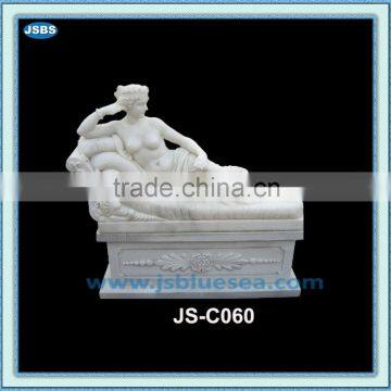 large size white natural marble famous lady statue